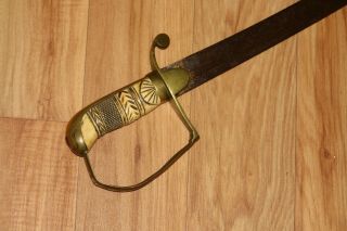 Us War Of 1812 Officers Sword Some Gold And Etching On Blade