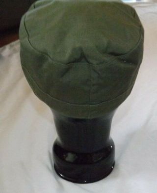 Vtg 1950 Drab Olive Green Field Cap Hat & Sz Med Men ' s Pants Military Trousers 10