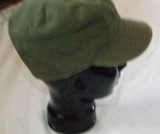 Vtg 1950 Drab Olive Green Field Cap Hat & Sz Med Men ' s Pants Military Trousers 9