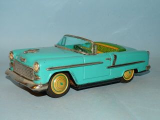 1955 Chevrolet Convertible Batter Operated Toy Ichiko Japan
