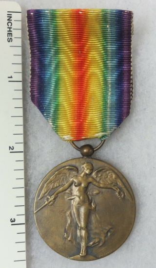 Belgian Ww1 Victory Medal Vintage Belgium Great War Inter Allied Award