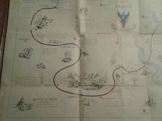XIX Army Corp.  From D Day to June 6 1944 WW2 Map & Info Look 5