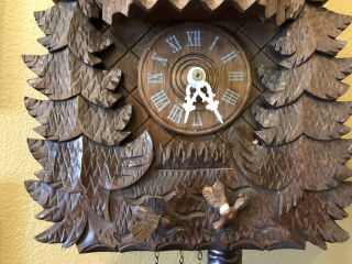 Black Forest Chalet Musical Cuckoo Clock Parts Hummel Dancers Needs Repairman 2