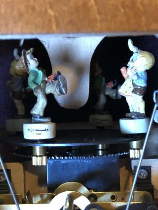 Black Forest Chalet Musical Cuckoo Clock Parts Hummel Dancers Needs Repairman 9