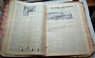 Large WWII Stars And Stripes Scrap Book London England Dated 1942,  and 1943 11