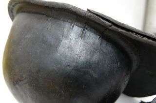EARLY LEATHER MINING HELMET - EXTREMELY RARE CHILDRENS MINING HELMET 10