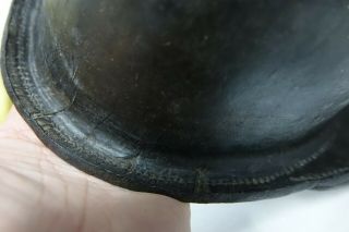 EARLY LEATHER MINING HELMET - EXTREMELY RARE CHILDRENS MINING HELMET 11