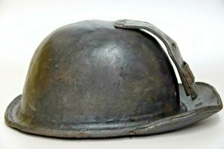 EARLY LEATHER MINING HELMET - EXTREMELY RARE CHILDRENS MINING HELMET 2