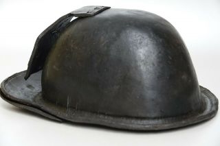 EARLY LEATHER MINING HELMET - EXTREMELY RARE CHILDRENS MINING HELMET 5