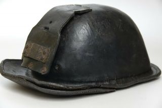 EARLY LEATHER MINING HELMET - EXTREMELY RARE CHILDRENS MINING HELMET 7