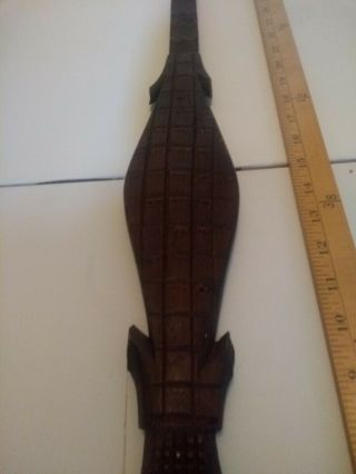 Ceremonial Crocodile Paddle Spear.  Thought to be Nigerian. 5