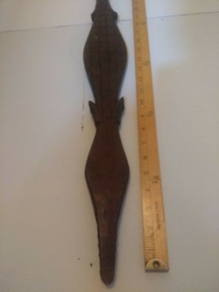 Ceremonial Crocodile Paddle Spear.  Thought to be Nigerian. 8