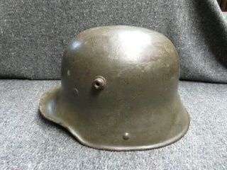 WWI GERMAN MODEL 1917 HELMET W/ SOLDIER’S ID TAG - JAGER REGIMENT ZU PFERDE - NAMED 3