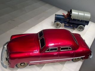 Tin Toys Germany,  1.  Orobr,  Truck,  20s,  2.  Gunthermann,  50s Both Very Well