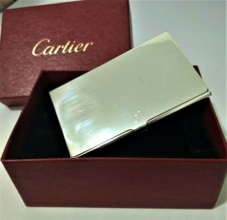 Cartier Sterling Silver Business Card Case Holder 3