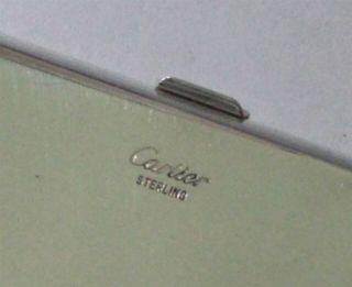 Cartier Sterling Silver Business Card Case Holder 4