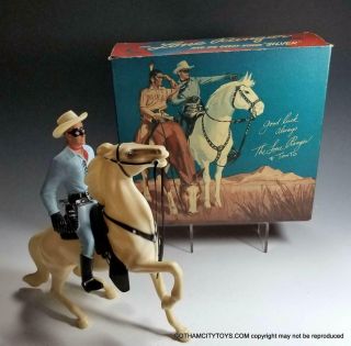 1957 Hartland Lone Ranger 801 - Lr With Scarce Box With All Accessories