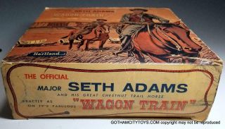 1958 Hartland SETH ADAMS from WAGON TRAIN SCARCE BOX w ALL ACCESSORIES 10