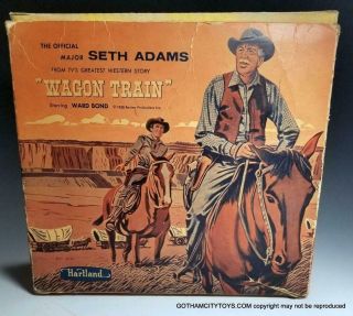 1958 Hartland SETH ADAMS from WAGON TRAIN SCARCE BOX w ALL ACCESSORIES 6