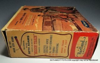 1958 Hartland SETH ADAMS from WAGON TRAIN SCARCE BOX w ALL ACCESSORIES 9