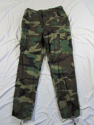 Patched US Army Camouflage BDU Woodland Jacket W/ Pants Vtg 90s Camo Military 6