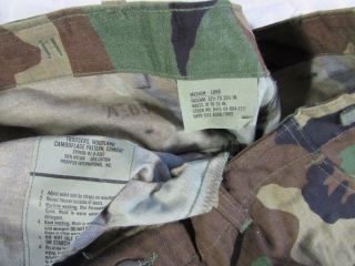 Patched US Army Camouflage BDU Woodland Jacket W/ Pants Vtg 90s Camo Military 8