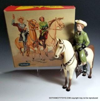 1957 Hartland Dale Evans 1st V.  802 Roy Rogers Scarce Box W Accessories