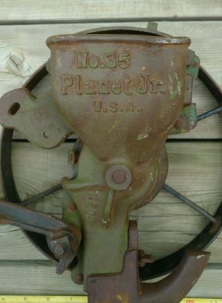 Antique VIntage Planet Jr.  No.  35 Seeder Planter 3