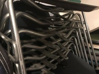 Herman Miller Side Shell Chair Stacking Bases X10
