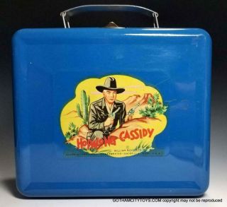 1950 Exceptional HOPALONG CASSIDY LUNCHBOX w.  THERMOS Brilliant Example COMPLETE 2