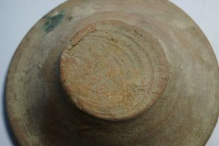 3 FISH PAINTED ON AN ANCIENT INDUS VALLEY BOWL OR POT LID.  ca.  2000 B.  C,  INTACT 9