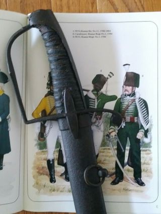 Rare Early Antique Prussian Cavalry Hussar Steel Sword Circa 1800 Napoleonic