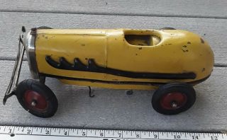 Vtg Tin Toy Kokomo Electricar Tether Car Slot Racer 1928 - 1932 In