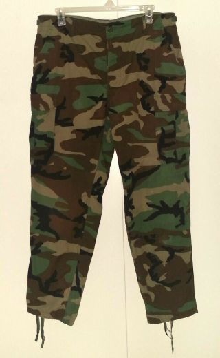 Us Army Acu Ripstop Hot Weather Woodland Camo Pants Trousers Men 
