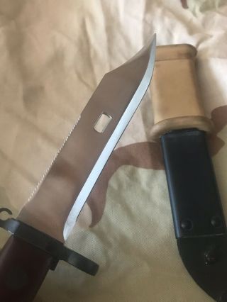 Hungarian AK 47 Bayonet and With Wire Cutter Scabbard Made In Hungary 6