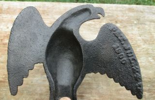 Antique IRON EAGLE Patented July 2,  1900 Originally a SNOW ICE CATCHER 8