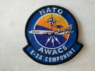 Nato Airforce Awacs Patch,  E - 3a Pilot Insignia