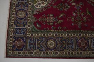Rare Classic Vintage 6’6X9’4 Signed Persian Area Rug Oriental Home Décor Carpet 11