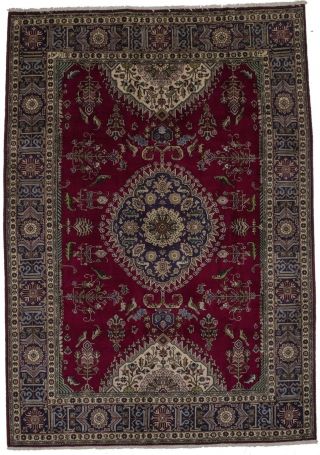 Rare Classic Vintage 6’6x9’4 Signed Persian Area Rug Oriental Home Décor Carpet