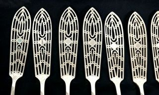 Mappin & Webb English Sterling Fish Set,  12 knives and 12 forks 6