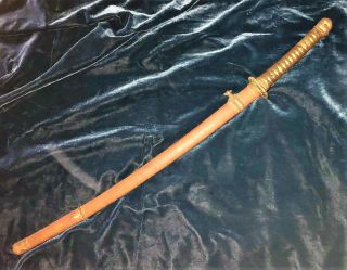 Antique JAPANESE OFFICER ' S SAMURAI SWORD Signed 8