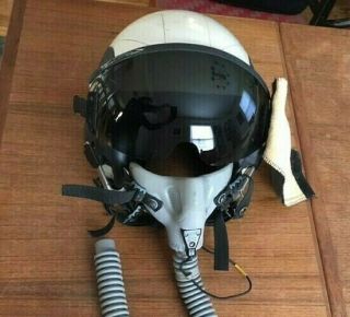 Us Navy/marines 1990s Gentex Hgu - 55/p Fighter Pilot Flight Helmet W/oxygen Mask