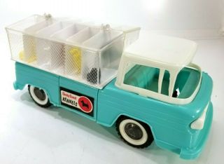 Vintage Andy Gard Plastic Kennel Truck W/dogs 1960s Rare