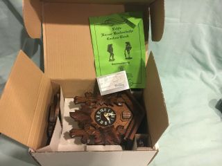 Vintage Wooden Cuckoo Clock Made In Germany Old Stock
