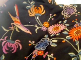 Antique Vintage Hand Embroidered Silk Jacket 7