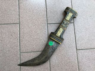 Antique Yemen Jambiya Dagger Sword European Epee Sabre Dolch (309 V)
