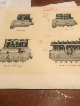 Vintage Car Dealer Brochure Panhard & levassor.  1913 11