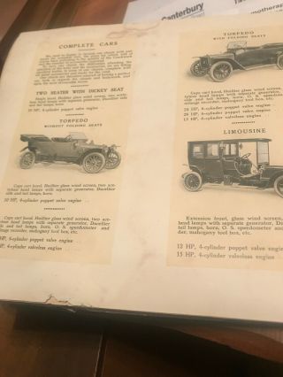 Vintage Car Dealer Brochure Panhard & levassor.  1913 12