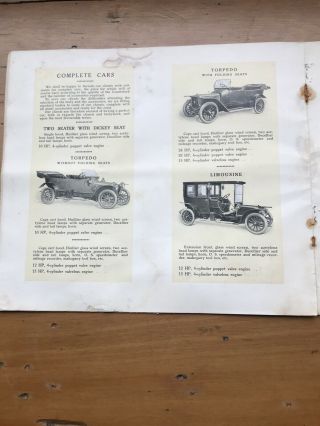 Vintage Car Dealer Brochure Panhard & levassor.  1913 3