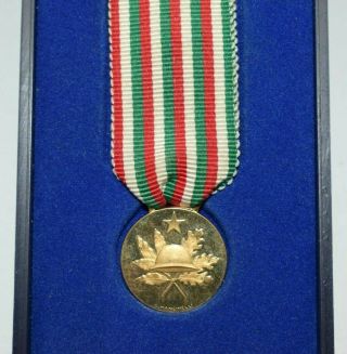 18K Gold Medal WWI Italy 50th Anniv 1918 - 1968 Anniversario della Vittoria M2 2